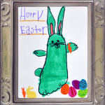 Footprint Bunny Easter Art