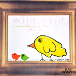Kids Hand Drawing: Easter Chick Craft