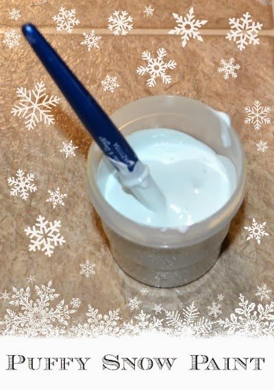 Puffy Snow Paint Recipe and Crafts