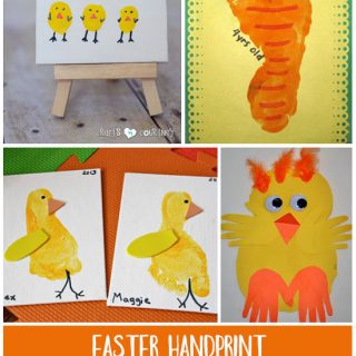 30+ Easter Footprint & Fingerprint Easter Crafts That Are Fun to Make