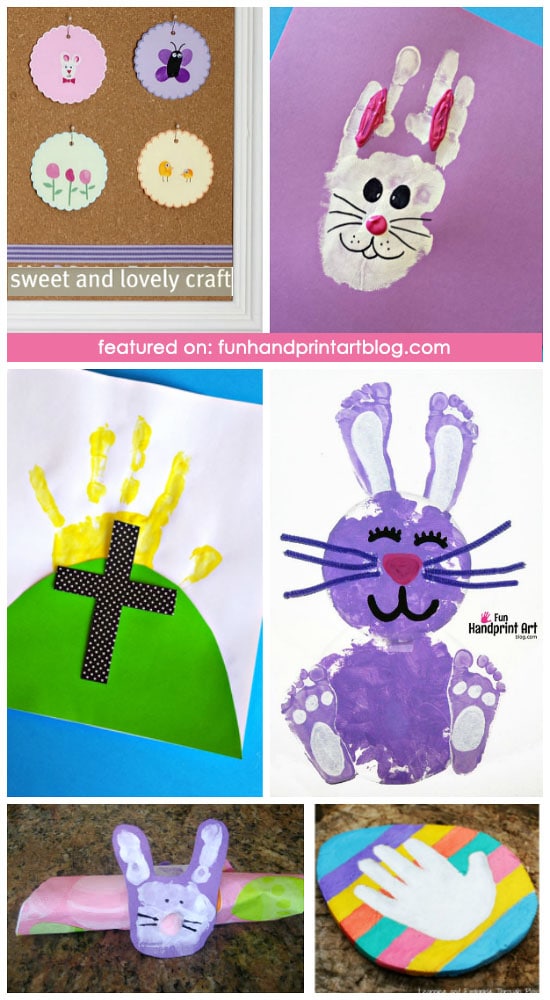 Huge List of Easter Handprint and Footprint Craft Ideas