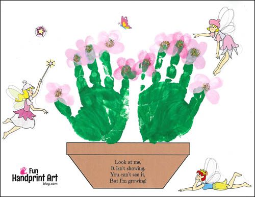 Handprint Flower Pot & Poem for Mother's Day