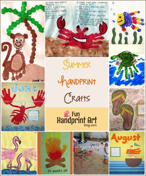 Summer Handprint Crafts