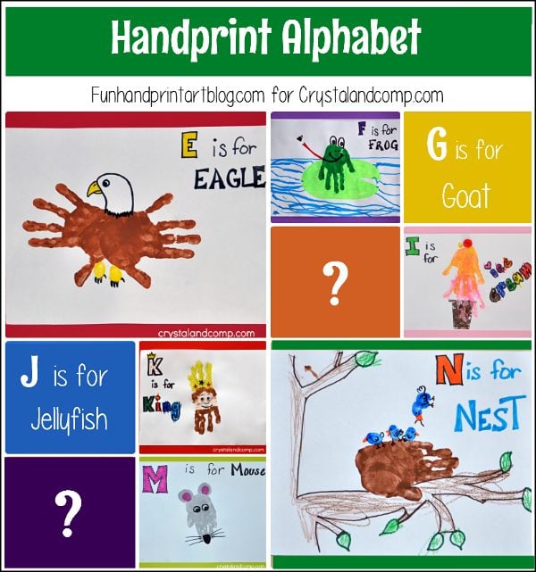 Handprint Alphabet Crafts