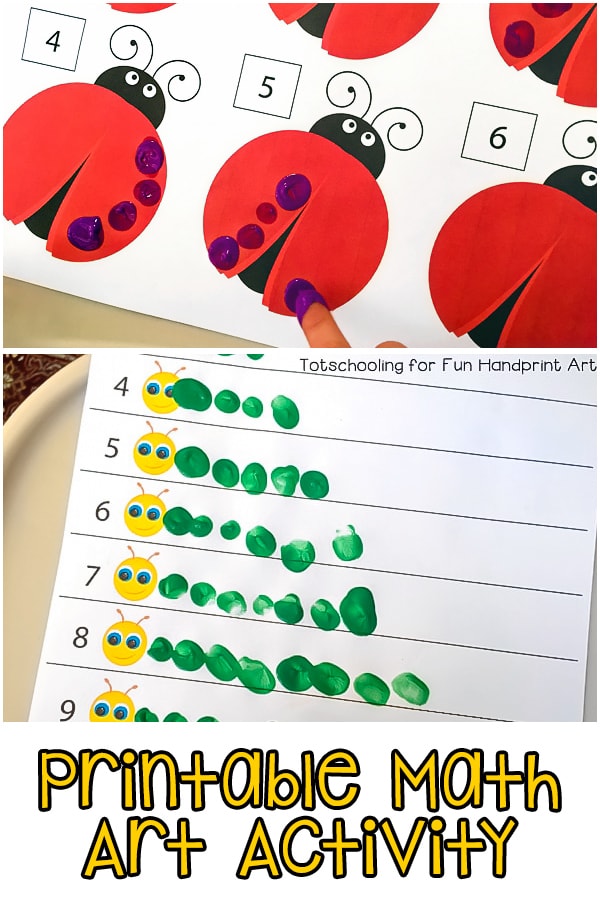 Preschool Math: Fingerprint Counting Printables