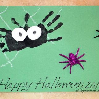 Handprint Spider & Web Art Project