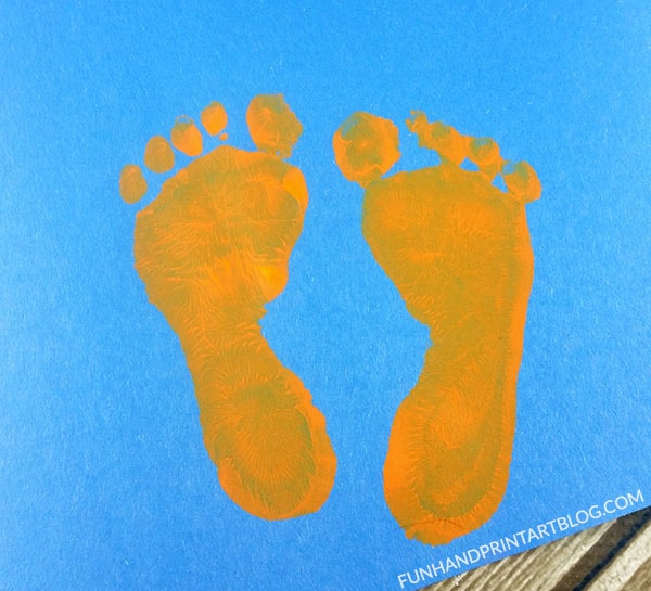 Baby Pumpkin Feet - Keepsake Craft