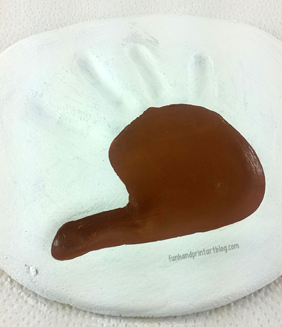How to make a Handprint Salt Dough Turkey Keepsake