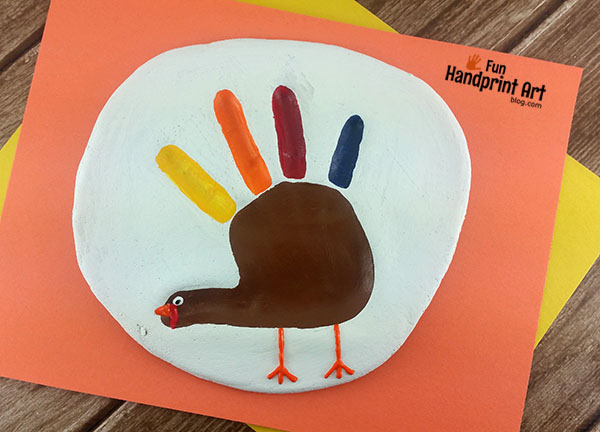 Salt Dough Turkey Hand Impression - DIY Thanksgiving Keepsake Idea