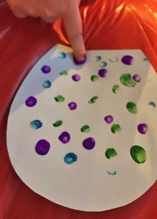 Colorful Fingerprint Painted Gumball Machine Craft For 100th Day Of School