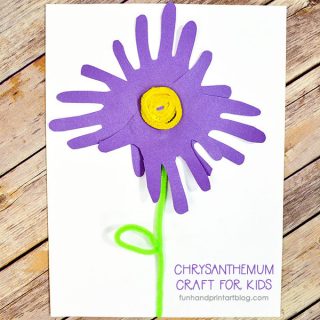 Hand Shaped Chrysanthemum Paper Craft Tutorial