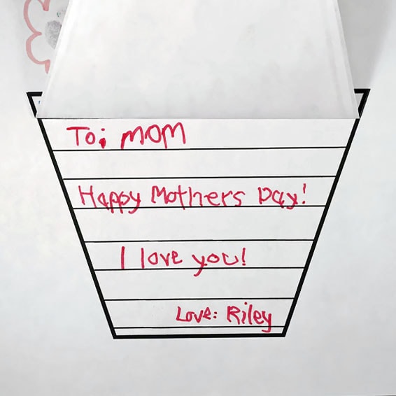 Mother's Day Vase Card Template