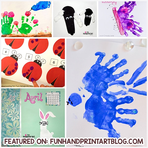 Ultimate Guide to Spring Animals made from Handprints, Footprints, & Fingerprints