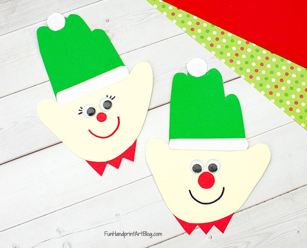 Paper Elf Christmas Craft
