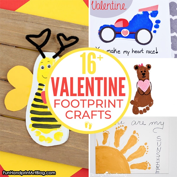 Footprint Valentine's Day Crafts