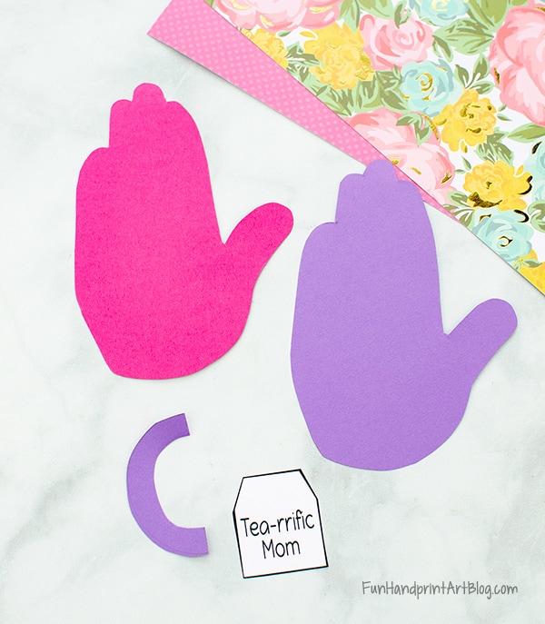 Pink & Purple Hand Cutouts