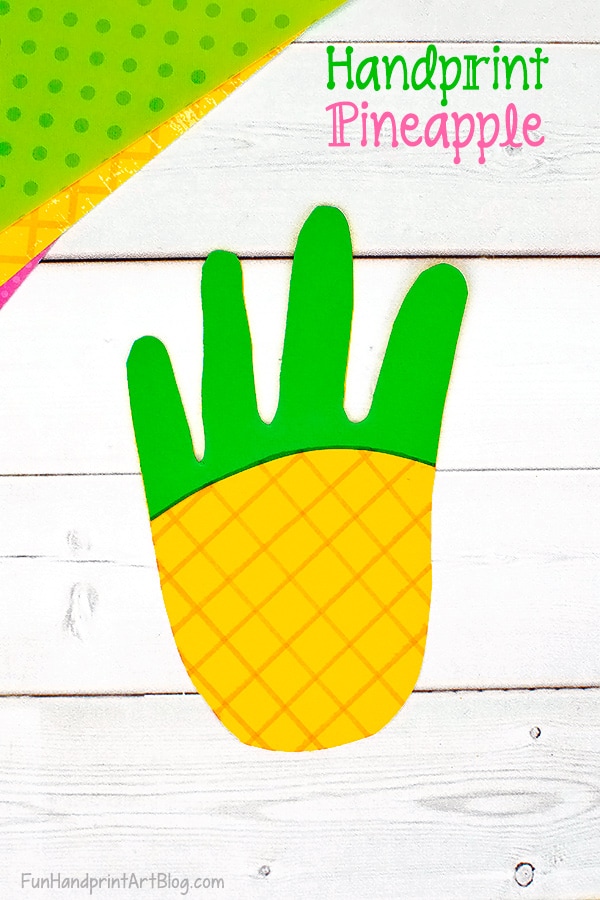 Pineapple Handprint Paper Craft