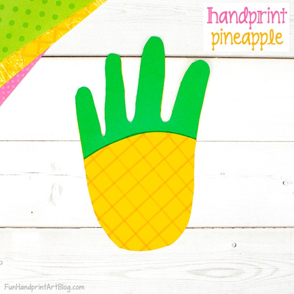 Paper Pineapple Craft for Preschoolers